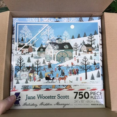 rare 2011 Jane Wooster Scott Puzzle MOONLIGHT FANNING 750 pc 24 x 18 BRAND NEW - Image 1 of 2