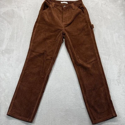 PACSUN Pants Women's 25 Brown Corduroy Carpenter Relaxed Fit Utility Trousers - Image 1 of 4