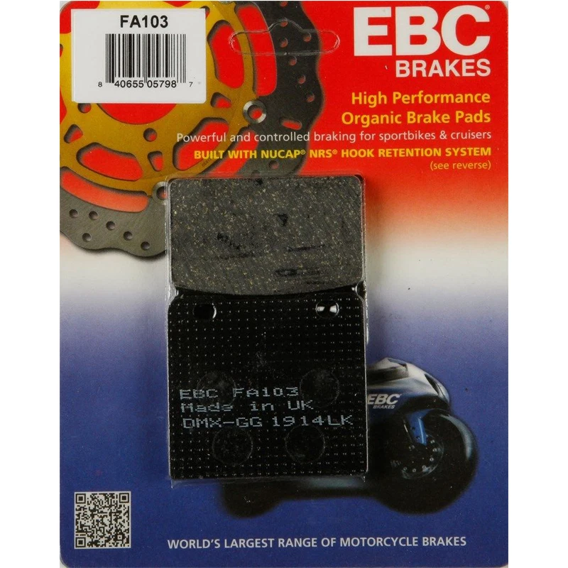 Pastillas de freno orgánicas EBC Suzuki GS1150ES, GSX-R1100 Foto 1 de 1