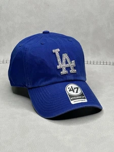 Sombrero Bling Azul Real LA Dodgers Marca 47 Limpieza Sombrero Ajustable - Imagen 1 de 5