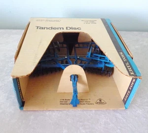 Ertl Tandem Disc blue print replica diecast Made In USA NIB harrow farm tool vtg - Picture 1 of 4