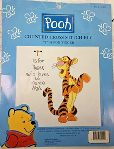 Disney Pooh T ist für Tigger gezählt Kreuzstich Set geöffnet und gestartet - Bild 1 von 6