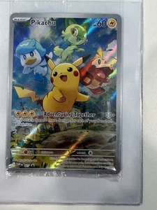 Pikachu 027 Sv: Scarlet & Violet Holo SEALED PROMO Pokemon Card - Picture 1 of 2