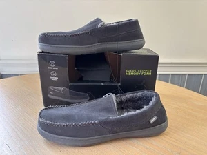 XL 11 12 EDDIE BAUER SHERMAN Shoes/Slipper GREY SUEDE Memory Foam Indoor/Outdoor - Picture 1 of 11