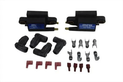 Juego de mini bobinas Dyna 0,5 ohmios torres de salida doble para Harley Davidson Foto 1 de 2