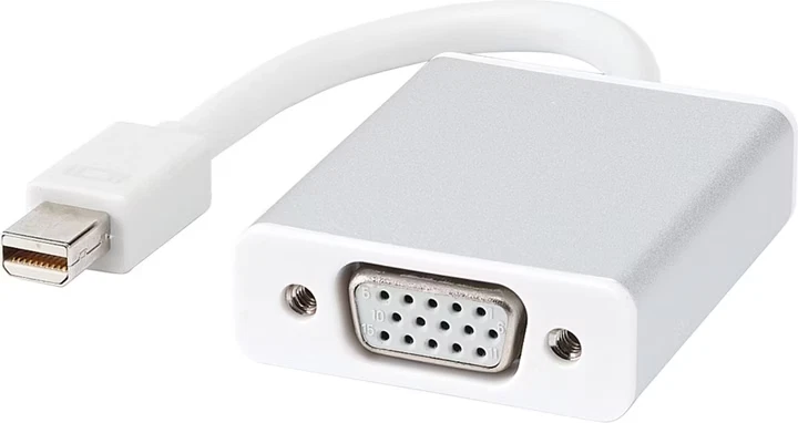 Dinic  VGA Adapter Mini DisplayPort (M) zu HD-15 (VGA) (W) - 20 cm  weiß #37346 - Bild 1 von 1