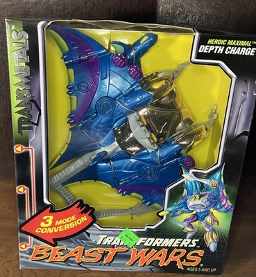 ТРАНСФОРМЕРЫ Beast Wars Transmetals ГЛУБИННЫЙ ЗАРЯД Kenner 1998 Новый в коробке Героический Максимальный - Изображение 1 из 4