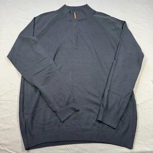 FootJoy Sweater Mens XL Ribbed Knit 1/4 Zip Pullover Acrylic Wool Blend - Picture 1 of 11