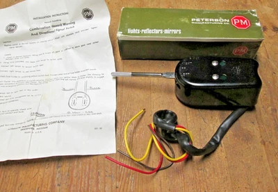 nos peterson pm 551 turn signal switch &4 way flasher type 12v - Image 1 of 4