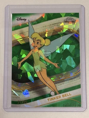 2025 Topps Chrome Disney Sapphire #159 Tinker Bell Green Refractor /99 Match - Image 1 of 2