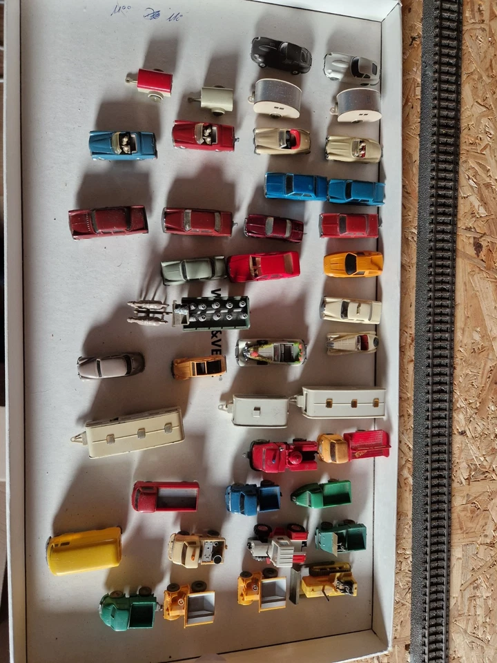 Modellautos, Wiking, 1/87, alte und teilweise seltene Modelle, Konvolut PKW - Bild 1 von 4