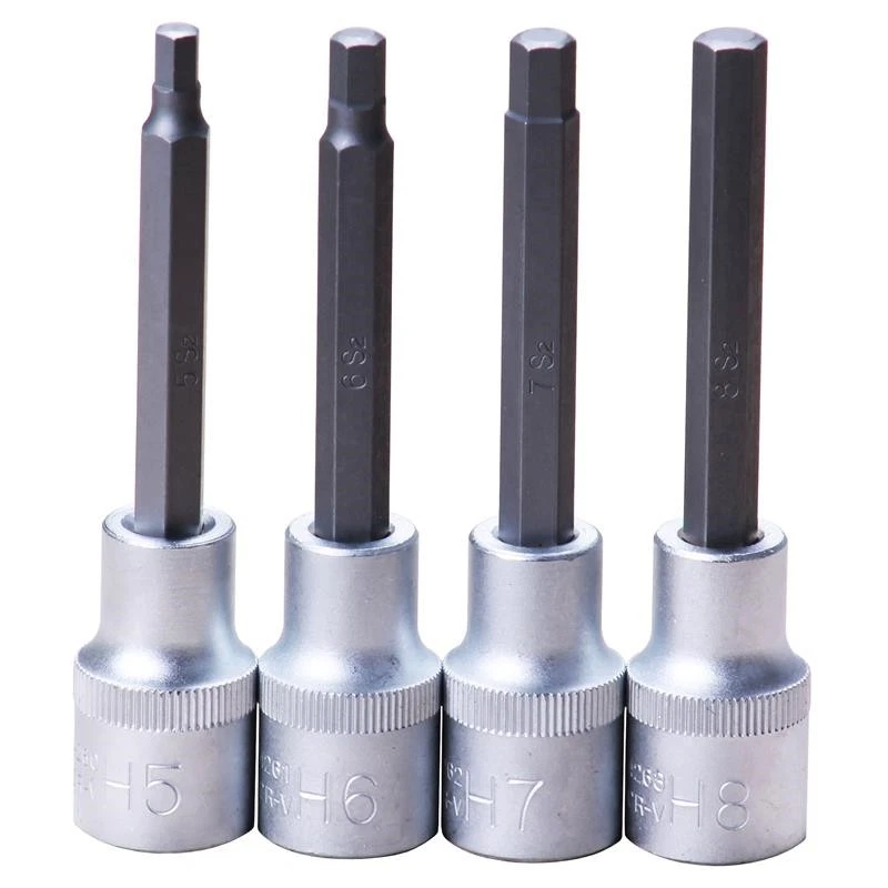 STECKSCHLÜSSEL SATZ 1/2 ZOLL für INBUS SCHRAUBEN 5 6 7 8 mm INNENSECHSKANT NÜSSE - Bild 1 von 1