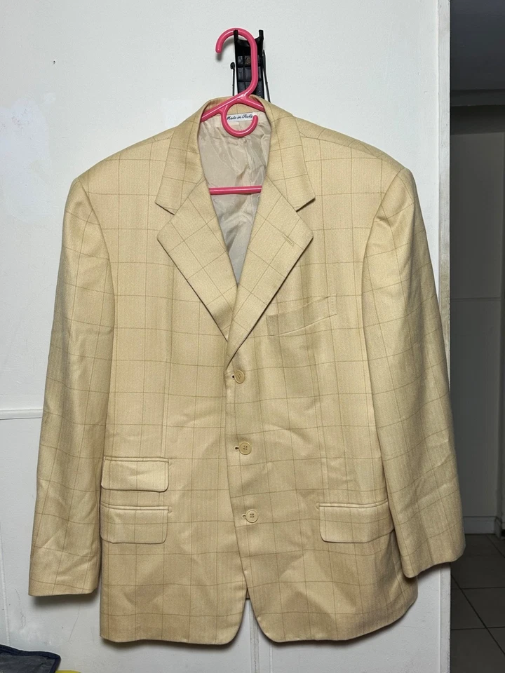 Chaqueta Blazer Vintage PAL ZILERI X Ing Loro Piana 3 Botones Cuadros Glen EU50 US40 Foto 1 de 4