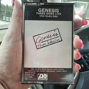 Genesis Three Sides Live 1982 Atlantic Cassette Tape - Picture 1 of 3