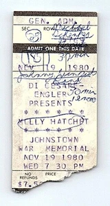 Molly Hatchet Concert Ticket Stub November 19 1980 Johnstown Pennsylvania - Picture 1 of 2
