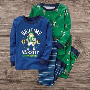 Juego de pijamas de fútbol deportivo Carters para niños talla 18 meses nuevo con etiquetas algodón - Imagen 1 de 1