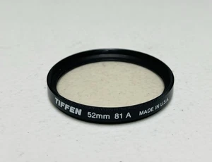 Vintage Tiffen 52mm 81A Warming Effect Genuine Glass Filter Lens - Picture 1 of 2