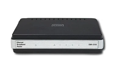 D-LINK EBR-2310 / 4-PORTS 10/100Mbps ETHERNET BROADBAND WIRED ROUTER WORKS GREAT - Image 1 of 3