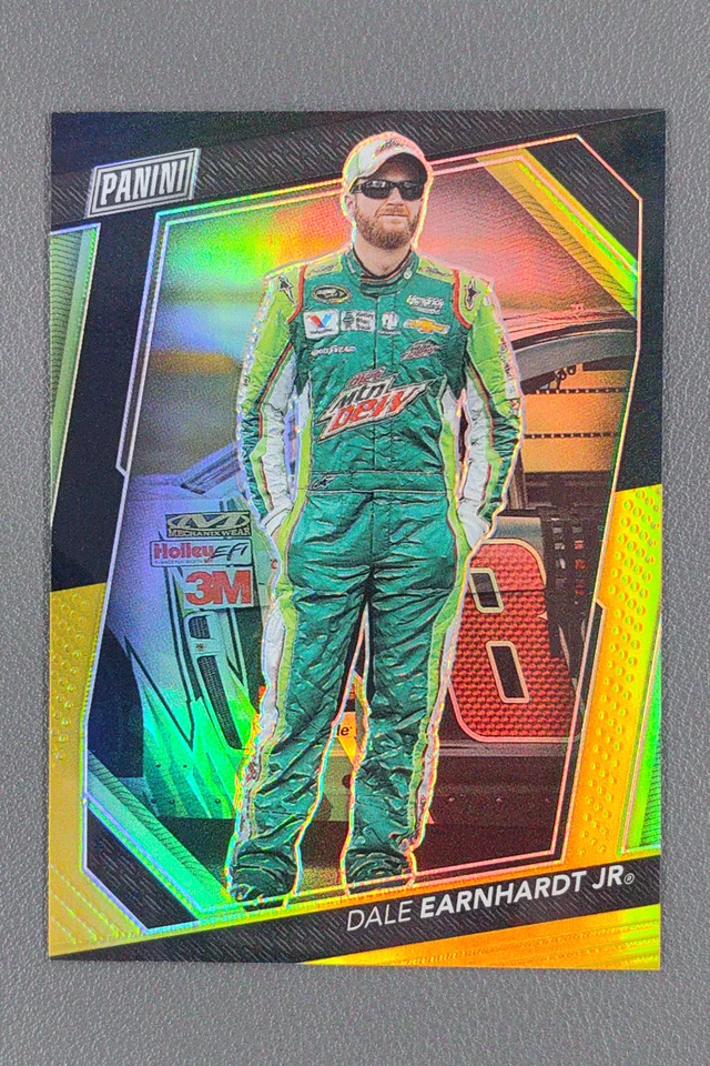 2023 Panini The National VIP Dale Earndardt Jr Black Gold Prizm /5 #66 - Image 1 of 3