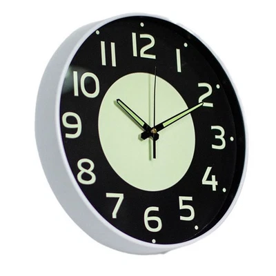 30cm Luminous Wall Clock with Transparent Mirror Silent Design for Home Decor - Image 1 of 4