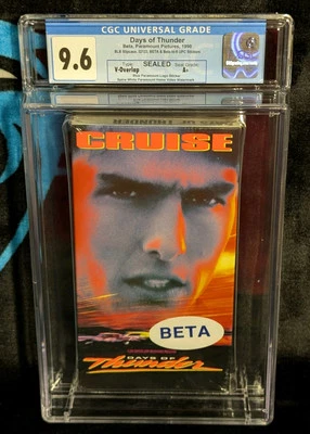 Days Of Thunder (1990 Paramount) Sealed Betamax CGC 9.6 A+ NOT VHS - Image 1 of 2