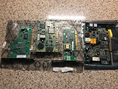 (4) MODEMS (3) PCI & {1}  16Bit  All 4 & Ready To Ship For Free - Image 1 of 4