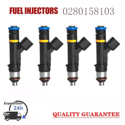 Juego 4 inyectores de combustible de actualización 0280158103 para Mazda 5 2007-2010 2,3 L I4 Foto 1 de 4