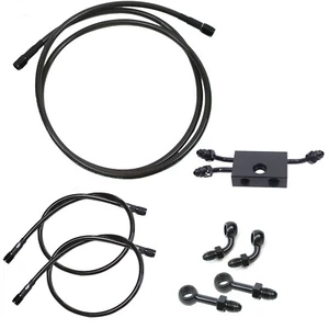 Upper Lower Brake Lines Kit for Harley Dyna Fat Bob Low Rider FXDF FXDL 2014-17 - Picture 1 of 7
