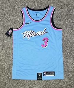 Nike Herren Trikot NBA Basketball Dwyane Wade Miami Heat VICE CITY Größe M 44 Neu mit Etikett - Bild 1 von 24