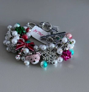 NEU Betsey Johnson Holiday Baubles Knebelarmband - Bild 1 von 8