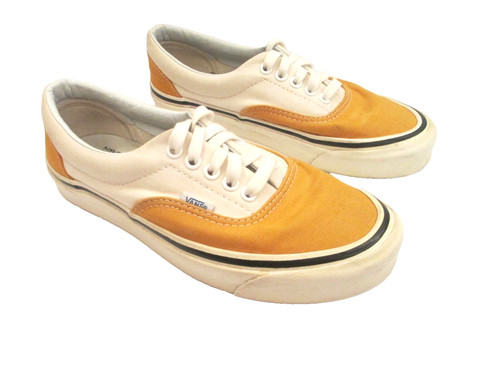 Sneakers Vans Style 95 Ultra Cush donna 8 5 giallo bianco tela 721278 usate in ottime condizioni