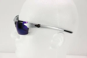 Tifosi Jet Sunglasses, Sports Eyewear, Blue Lens, Silver Beer Logo - Picture 1 of 5