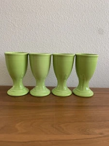 Set of 4 Fiesta Fiestaware Chartreuse Wine Goblets RARE HTF - Picture 1 of 8