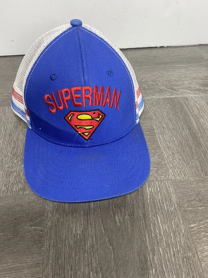 Gorra de béisbol ajustable vintage Superman Snapback Hat Six Flags Foto 1 de 4
