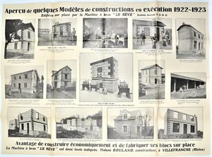 Prospectus ARCHITECTURE,habitation moderne système Bouland,1922-23, Villefranche - Picture 1 of 2