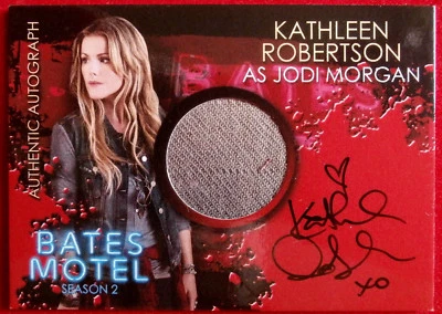 BATES MOTEL (Season Two) - KATHLEEN ROBERTSON - Autographed Costume Card CAKR - Image 1 of 2