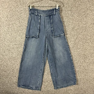 Young Fabulous & Broke Women's Size Medium Denim Modal High Rise Wide Leg Pants - Picture 1 of 12