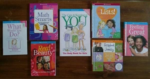 American Girl Books For Girls Health Care Beauty Math Jewelry Lot/7 NEW - Picture 1 of 9
