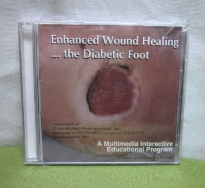 ENHANCED WOUND HEALING medical Diabetic Foot CD-Rom interactive education NWT - Image 1 of 2