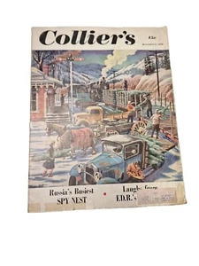 Vintage COLLIERS MAGAZINE DEC 2 1950 RUSSIA BUSIEST SPY NEST  FDRS - Picture 1 of 14