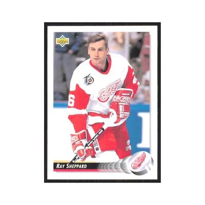 Ray Sheppard 1992 Upper Deck #296 Detroit Red Wings Hockey Card NM - Image 1 of 3