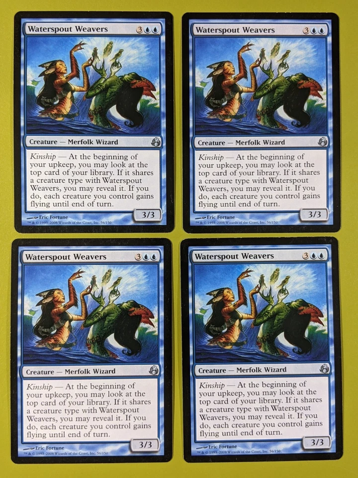 Waterspout Weavers x4 Morningtide 4x Playset Magic the Gathering MTG  - Image 1 of 1