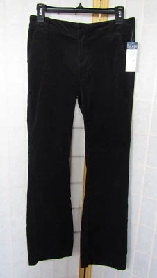 Pantalones Chaps Est 1978 negros aterciopelados de algodón/elastano talla 16 para jóvenes nuevos con etiquetas Foto 1 de 4