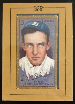 1911 T205 Tobacco Gold Border Pryor McElveen Brooklyn Nationals Superbas Foto 1 de 2