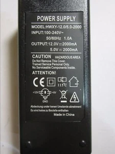 12 V 2 A 5 V 2000 mA 6 Pin AC-DC Adapter 4 3,5 Zoll Festplatte externes Speichersystem USB 2.0 - Bild 1 von 4