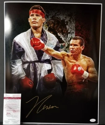 JULIO CESAR CHAVEZ Signed Autograph Boxing Legend 16x20 Photo. WITNESS JSA - Image 1 of 4