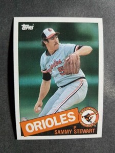 1985 Topps SAMMY STEWART card # 469  [card 17]