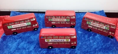 Vtg Matchbox Lesney No 5 Routemaster Bus Lot (4) BP Made in England  - Image 1 of 4