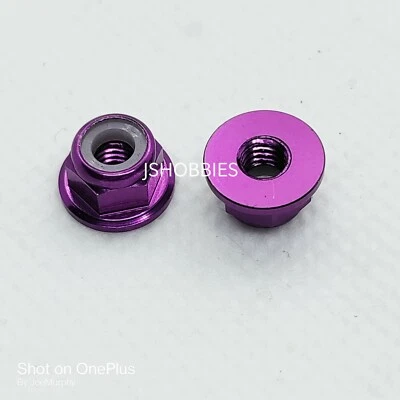 M4 Aluminum Wheel Lock Nuts Self-Tightening 1/10 for Traxxas,Armma,Redcat+more - Image 1 of 4