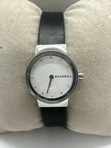 Skagen Freja SKW2668 Women's Black Leather Analog Dial Quartz Wrist Watch AEA367 - Picture 1 of 11